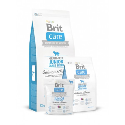 Brit Care Grain-Free Junior Large Breed Salmon & Potato saco 12 kg
