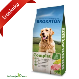Brokaton Complet - Pienso para perros económico (saco de 20 kilos)