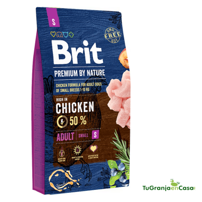 Brit Premium Adulto Small saco de 8 Kilos - Pienso para perros adultos de raza pequeña