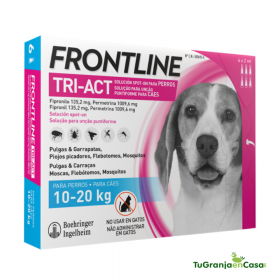 FRONTLINE TRI-ACT DOG 10-20 KG (3 PIPETAS)