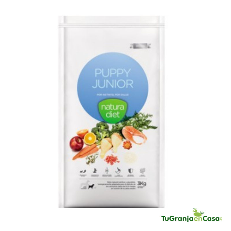 Pienso Natura Diet Puppy Junior Para Cachorros De Razas Medianas