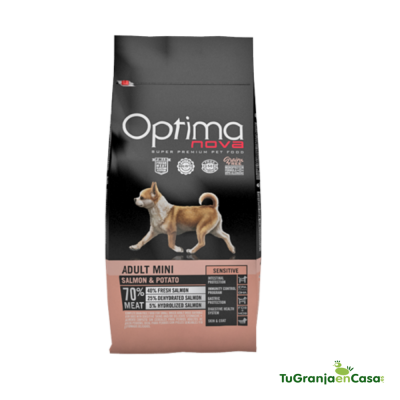 OPTIMA NOVA DOG ADULT MINI SENSITIVE GRAIN FREE SALMON & POTATO 2 KG