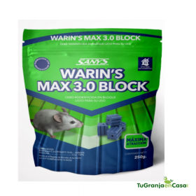 WARIN'S MAX 3.0 BLOCK ROEDORES 250 GR