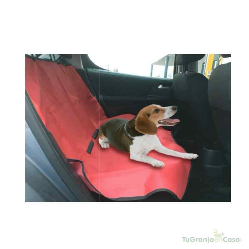 Cubre asientos coche rojo de nylon 140 x 100 cm